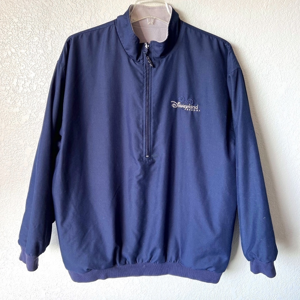 * FIRM PRICE* Disneyland Resort size large 3/4 zip reversible pull over jacket